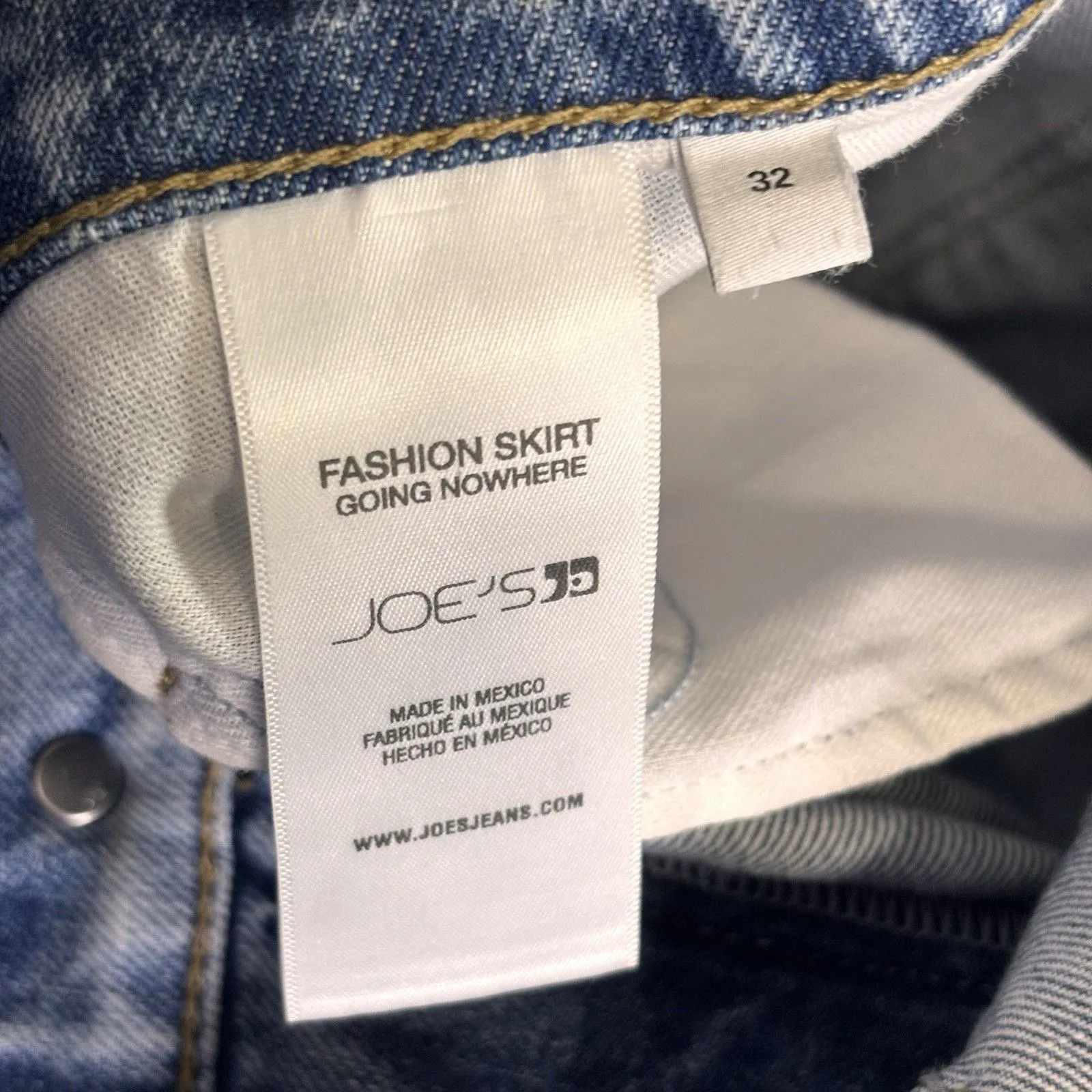 Joe's Jeans Denim Maxi Skirt SIZE 32 Full A-Line Jean Western Rigid Country $218 - Image 11