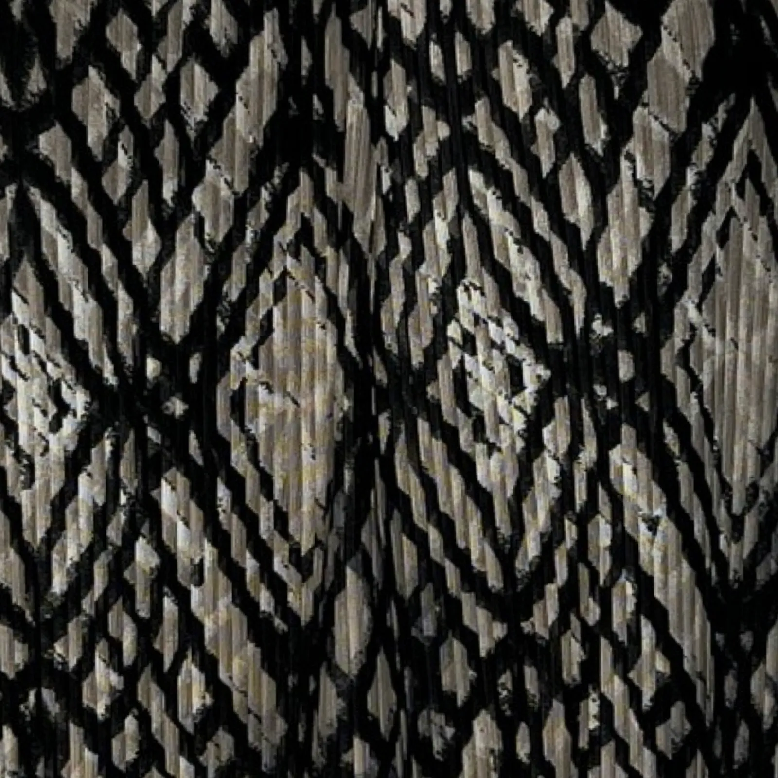 Alfani Shirt Womens Medium Black Tan Geo Print Sleeveless‎ Beaded Neckline Party - Image 6