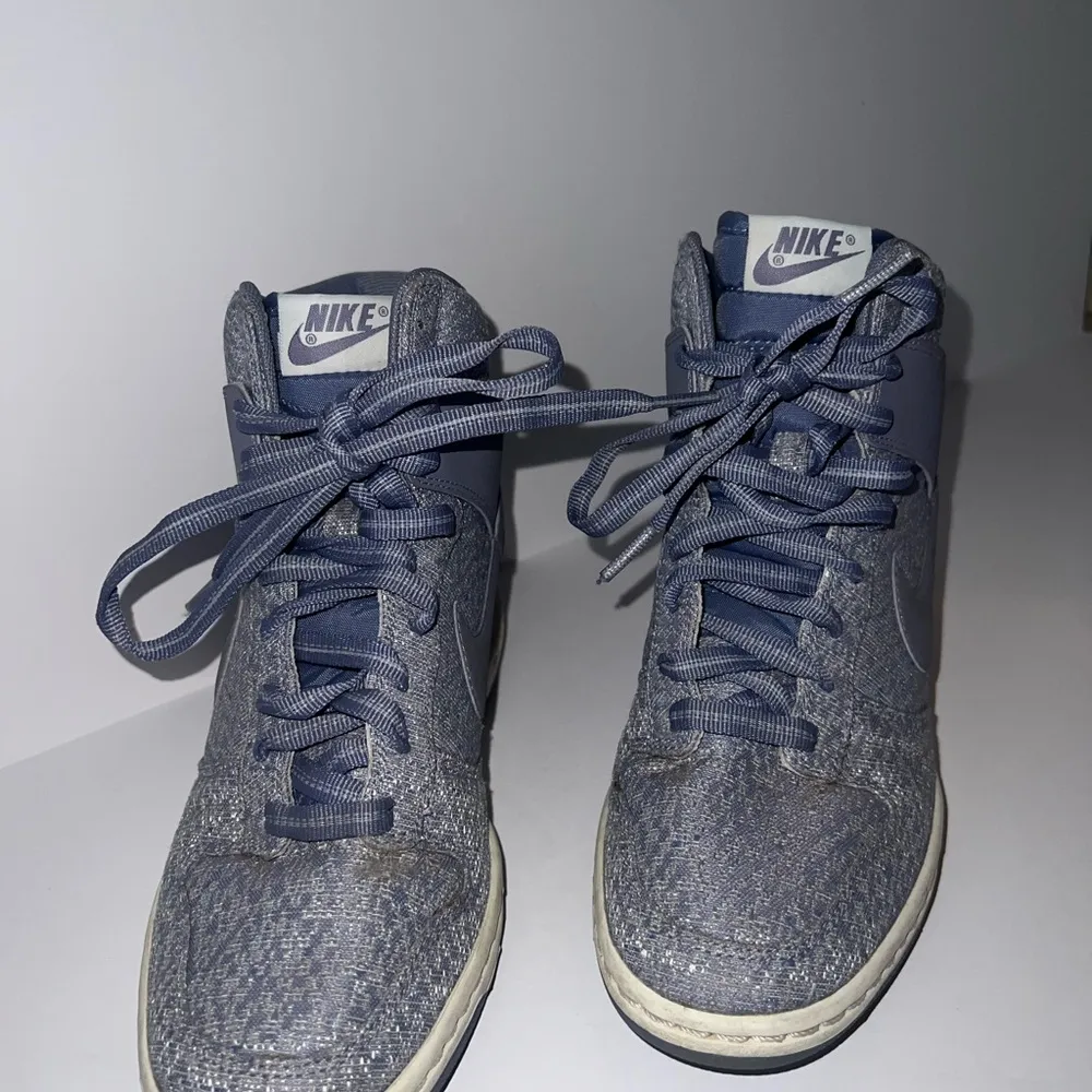 Nike Women’s Dunk Sky Hi Purple Violet Hidden Wedge Sneakers sz 7.5 RARE COLOR - Image 2