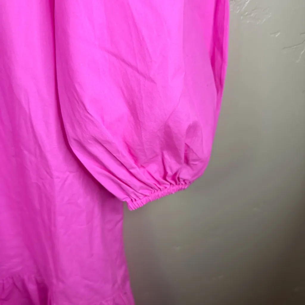 Lilly Pulitzer Laylee Bubble‎ Gum Pink Womens Midi Tiered Dress Size Medium NEW - Image 7