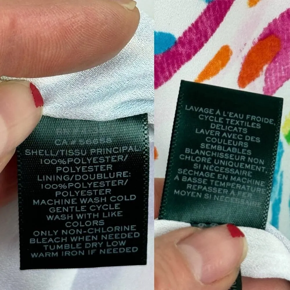 Lauren Ralph Lauren Purple Multi Paisley Faux Wrap Midi Crepe Dress Size 6 Job - Image 12