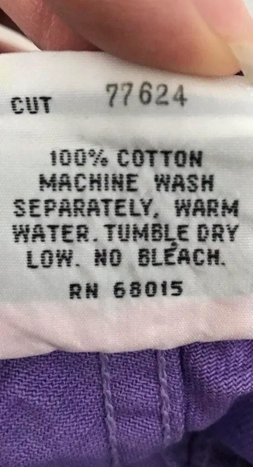 Purple Denim Cut-off Shorts Sz 25 - Image 9