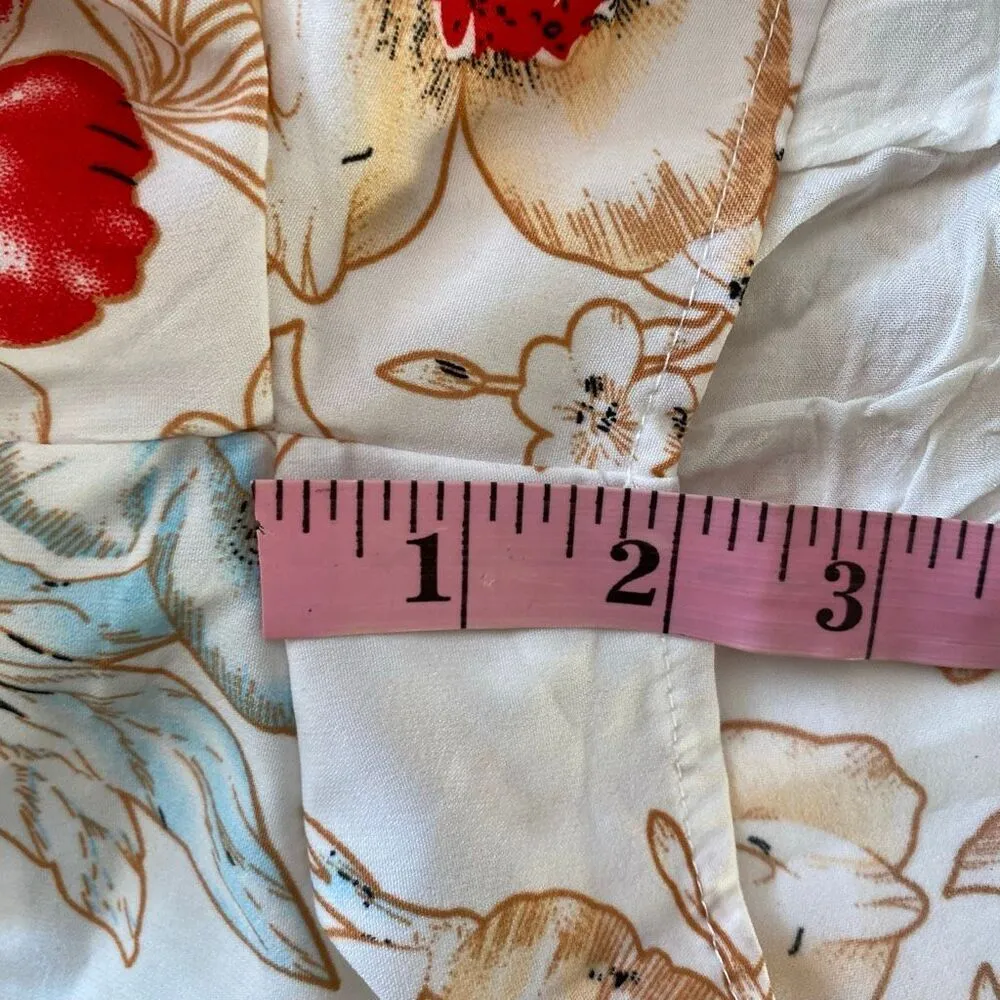 L’Atiste by Amy Floral Pleated Mini Skirt S Boho Flowy High Waist Summer Skort S - Image 6