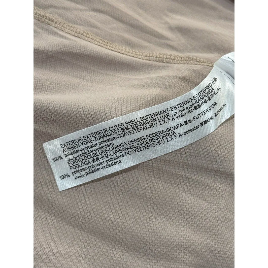 ZARA Womens Dress Green Macrame Midi Floral Crochet Lace Tank Cutout Back Large - Image 10