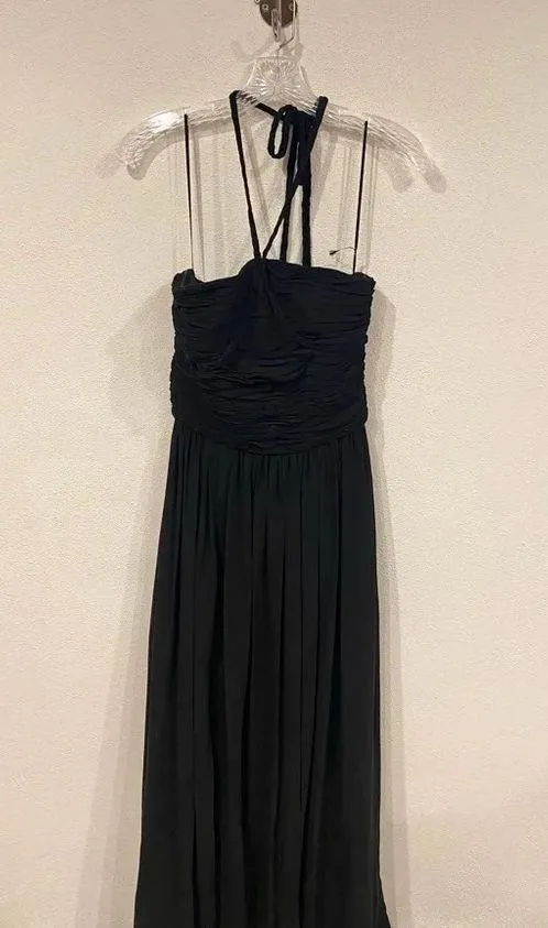 NEW Dress The Population Aura Chiffon Halter Maxi Dress Size Small - Image 2
