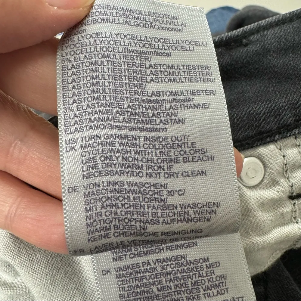 NYDJ Black High Rise Straight Leg Womens Jeans 8 Classic Fall Denim Zip Fly - Image 10