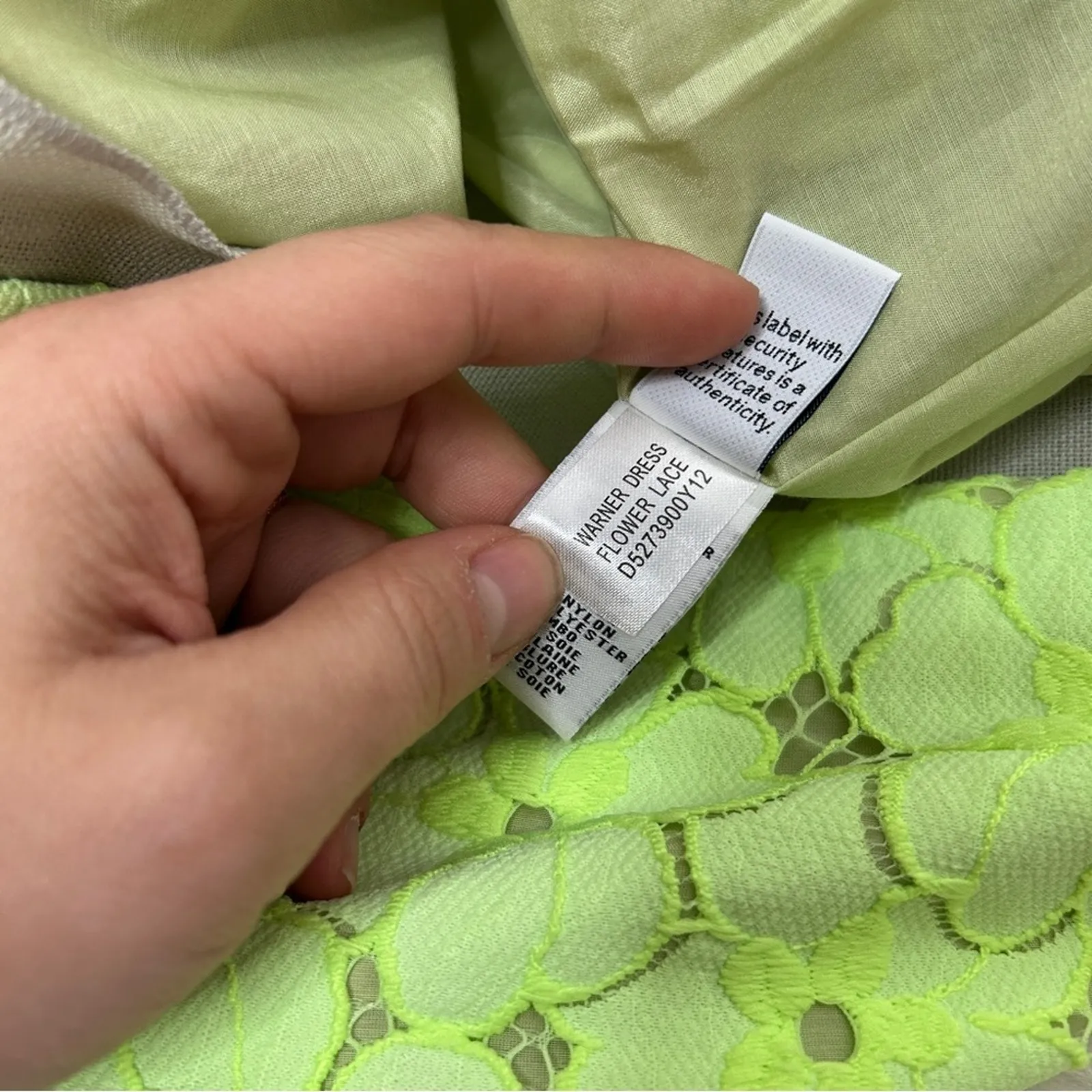 DIANE VON FURSTENBERG Lace Dress Womens Size 8 Feminine Spring Summer Floral - Image 12