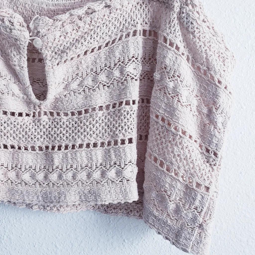 Aerie Crochet Cropped Tank Top Blouse - Image 9