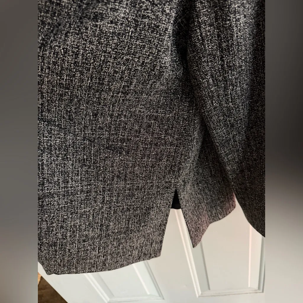 NORTON MCNAUGHTON Woman Blazer Gray Textured Jacket Lined. SIZE 18W NWOT - Image 7