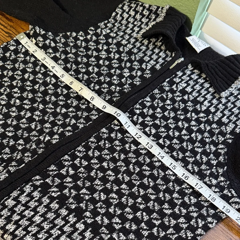 Vintage Scottie Dog Sweater Cardigan Black - Image 5