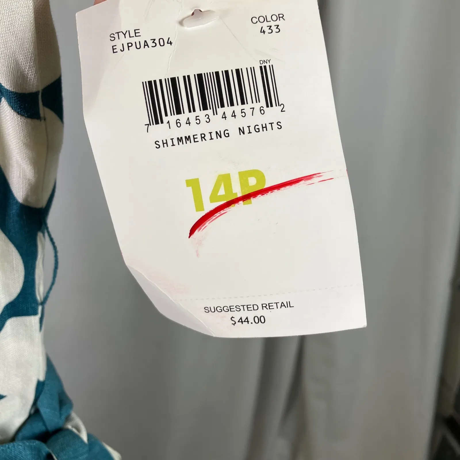 Emma James Petite Polka Dot 2 Piece Wrap Top Skirt‎ Set Blue White New 12/14P - Image 8