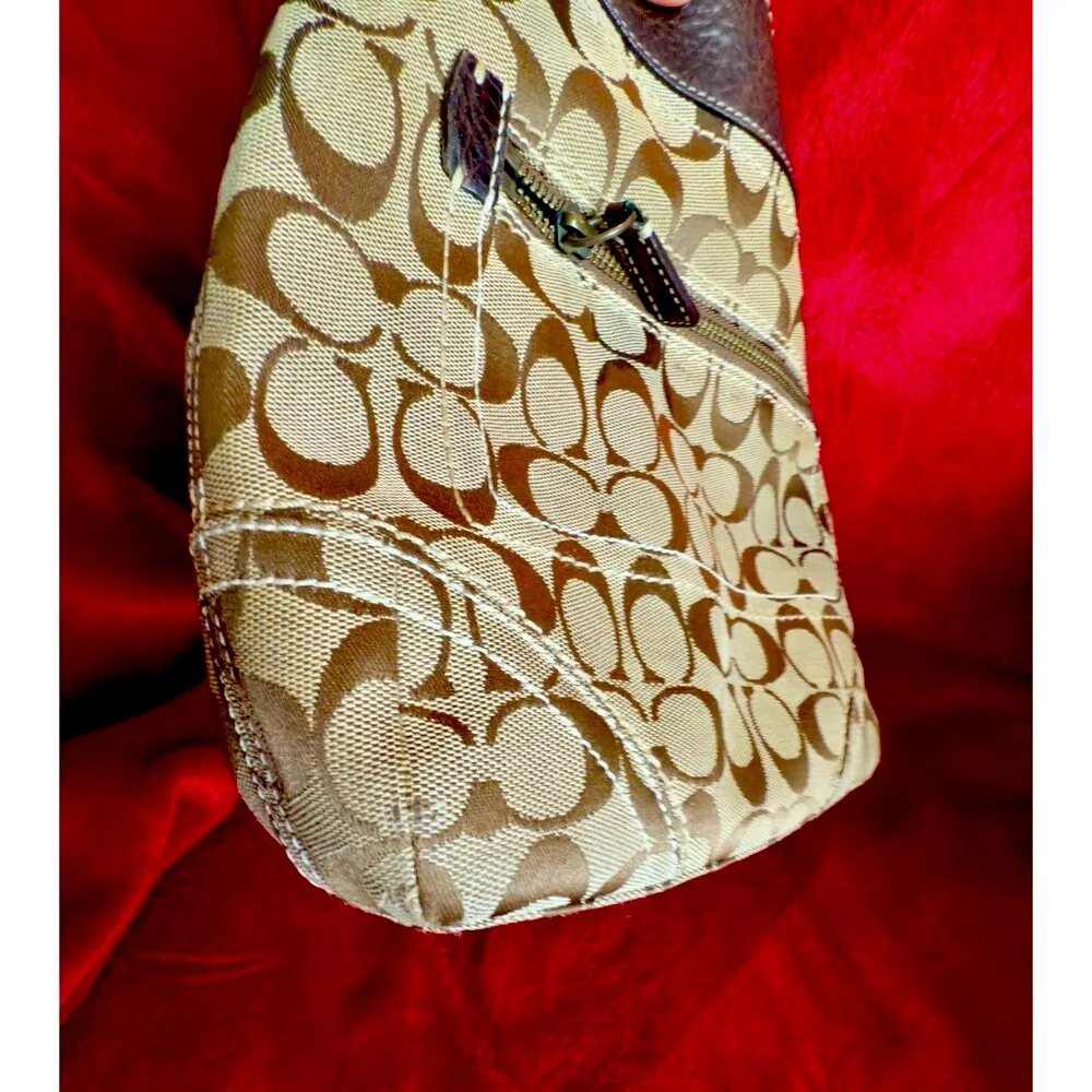 Vintage Coach Legacy Canvas 10403 Crossbody & Shoulder Bags Y2K - Image 7