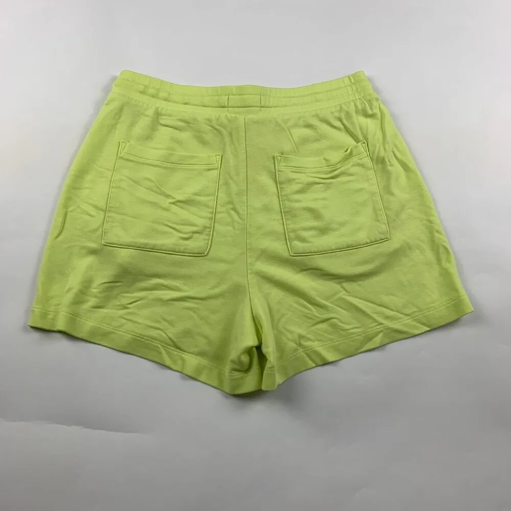 Lou & Grey Neon Yellow Signature Soft Jersey Knit Lounge Shorts S - Image 4