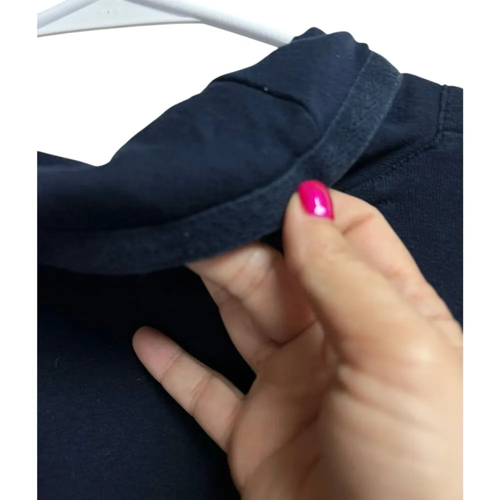 LRL Lauren Jeans Co. Ralph Lauren Navy Blue Women's Pullover Zip XL - Image 8