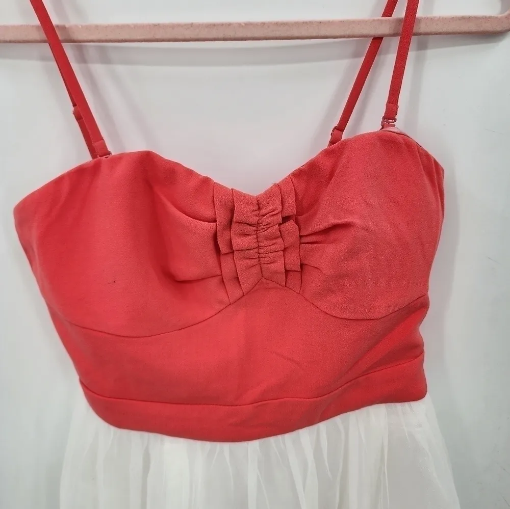 Minuet‎ Embroidered Pink Cocktail Mini Women Medium Preppy Sleeveless Dress - Image 5