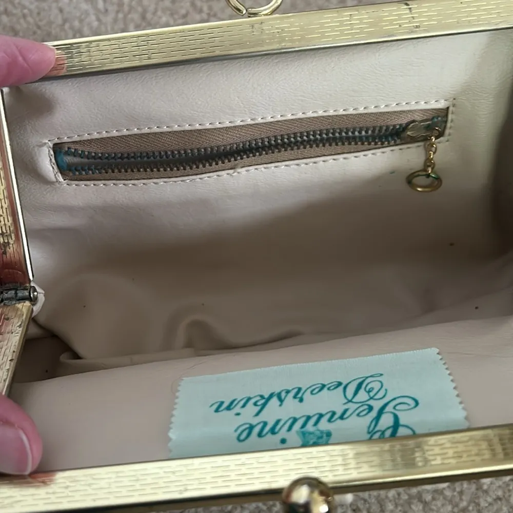 Vintage Tan Deerskin Clutch - Image 6