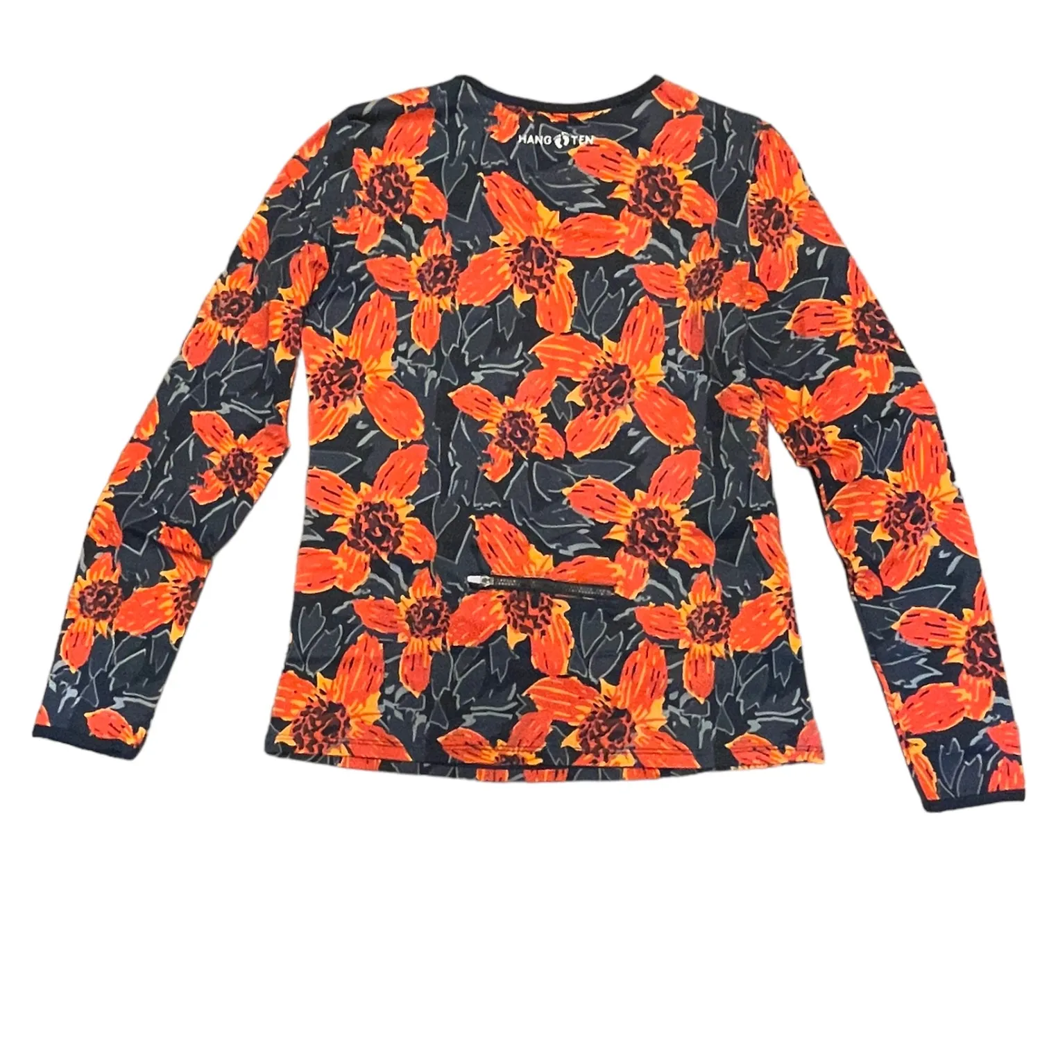 Hang Ten Floral Long Sleeve Rash Swim Guard Size X-Small - Image 4