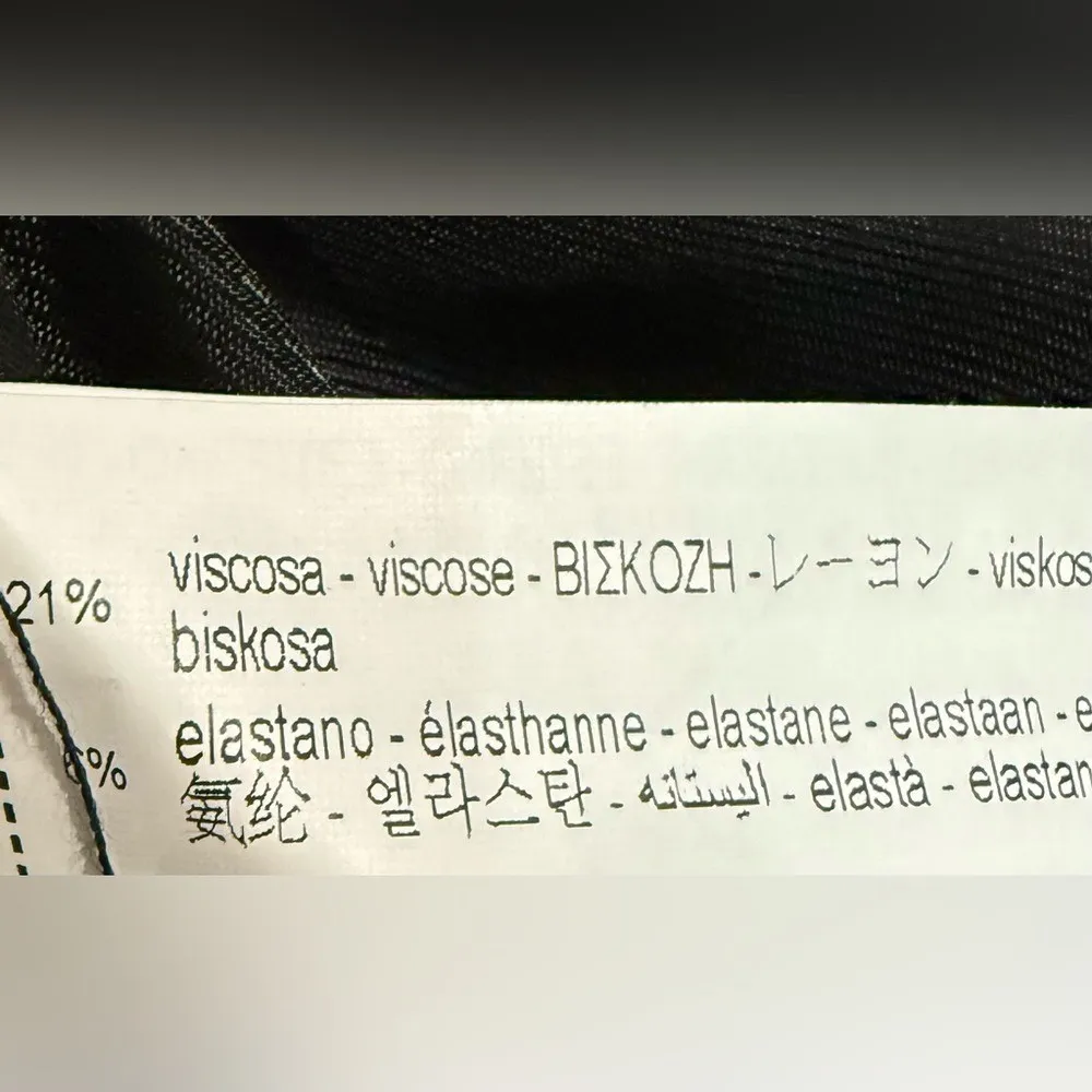 NWT ZARA Black Tuxedo Halter Blazer Mini Dress XS Open Back Limited Ed NYE - Image 6