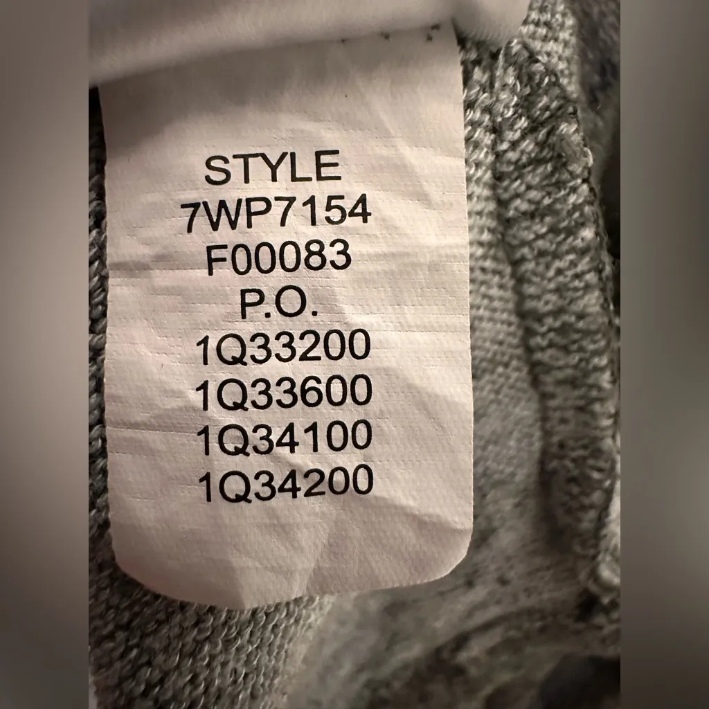 Lucky Brand Open Front Hooded Cardigan Grey Green Leopard print sweater - Image 7