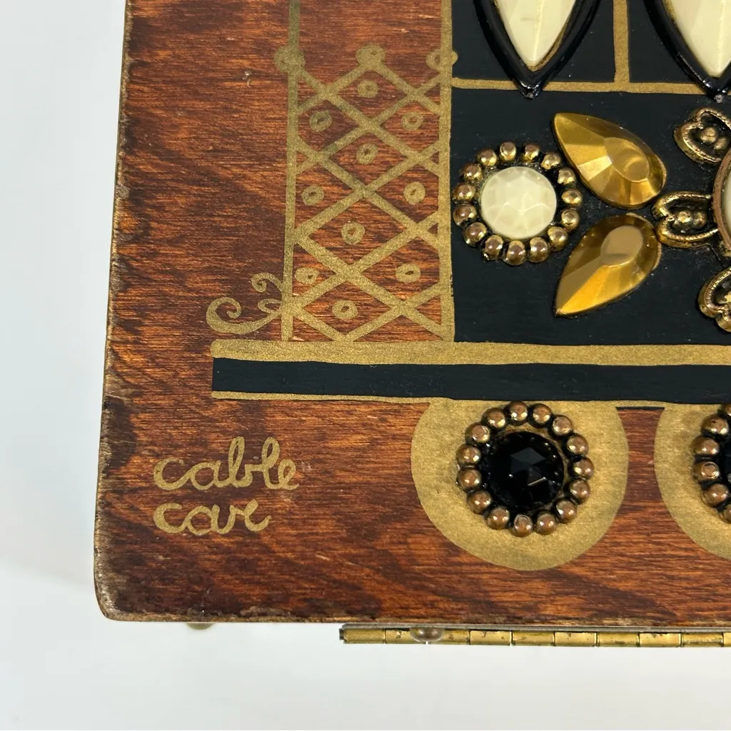 Enid Collins Box Purse 1960’s Cable Car Brown - Image 8