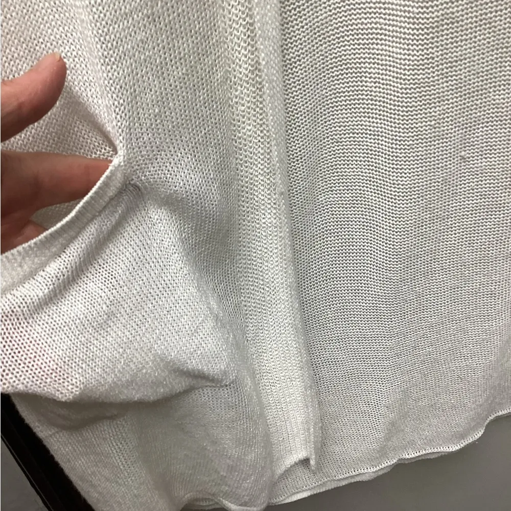 J.jill open front cardigan. White. XL Petite White Size undefined - Image 8