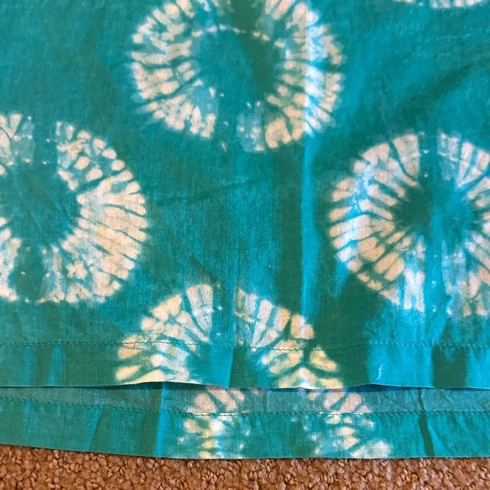 Calypso for Target Women’s Teal Tie-Dye Beach Coverup Dress - Size L - Image 3