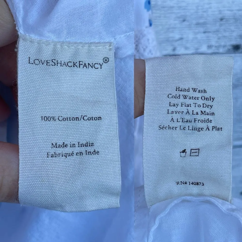 COPY - LoveShackFancy Denver Off-the-shoulder Tiered Floral dress size 6 - Image 14