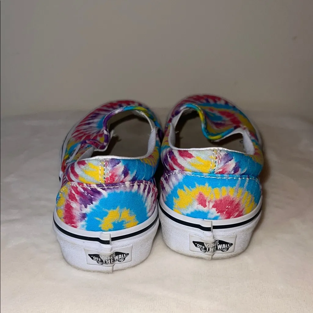 Vans Classic Slip-On Shoes – Tie-Dye Spiral – Women’s 5 / Men’s 3.5 - Image 5