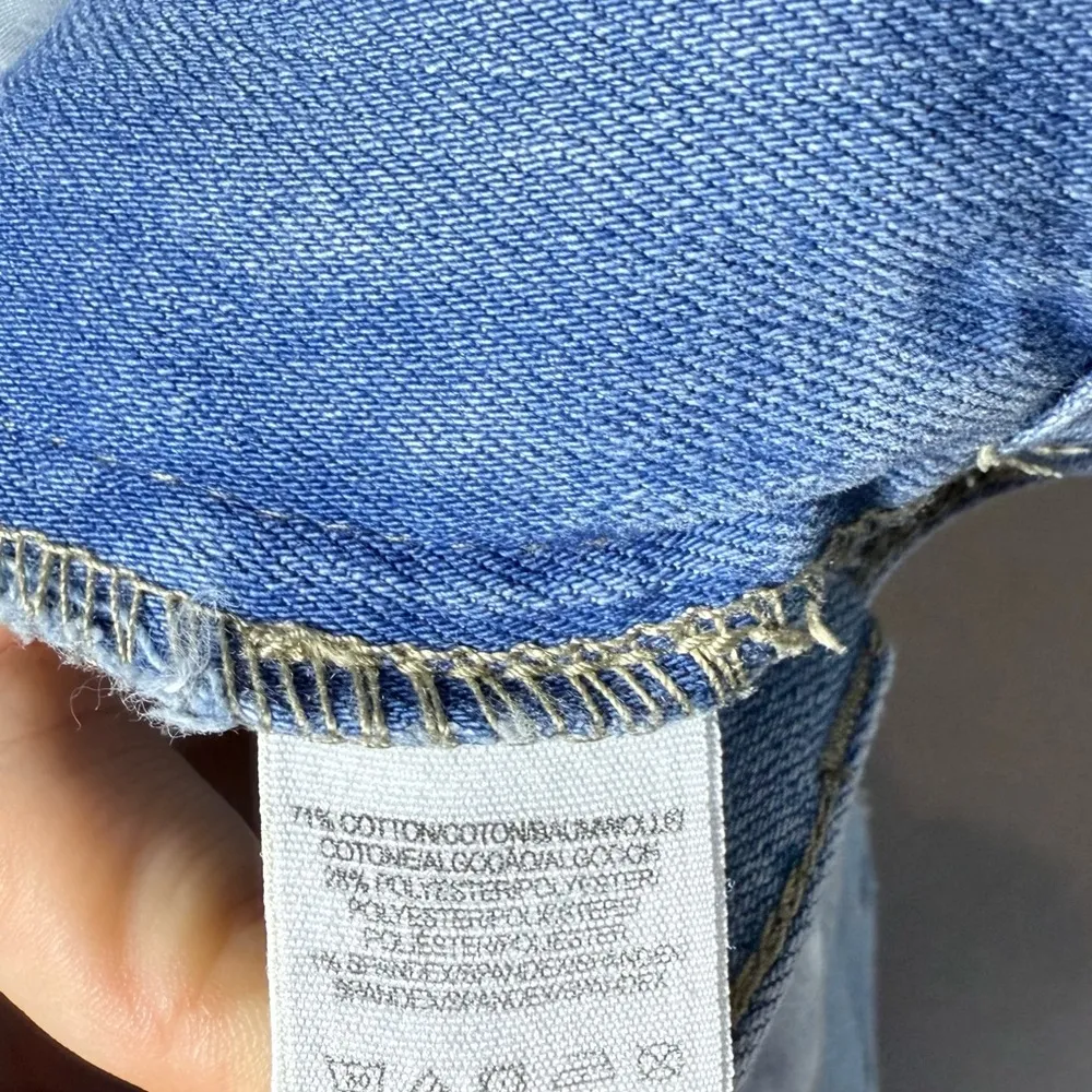 Free People Women’s Boyfriend Distressed Carpenter Jeans Light Wash size 25 - Image 9