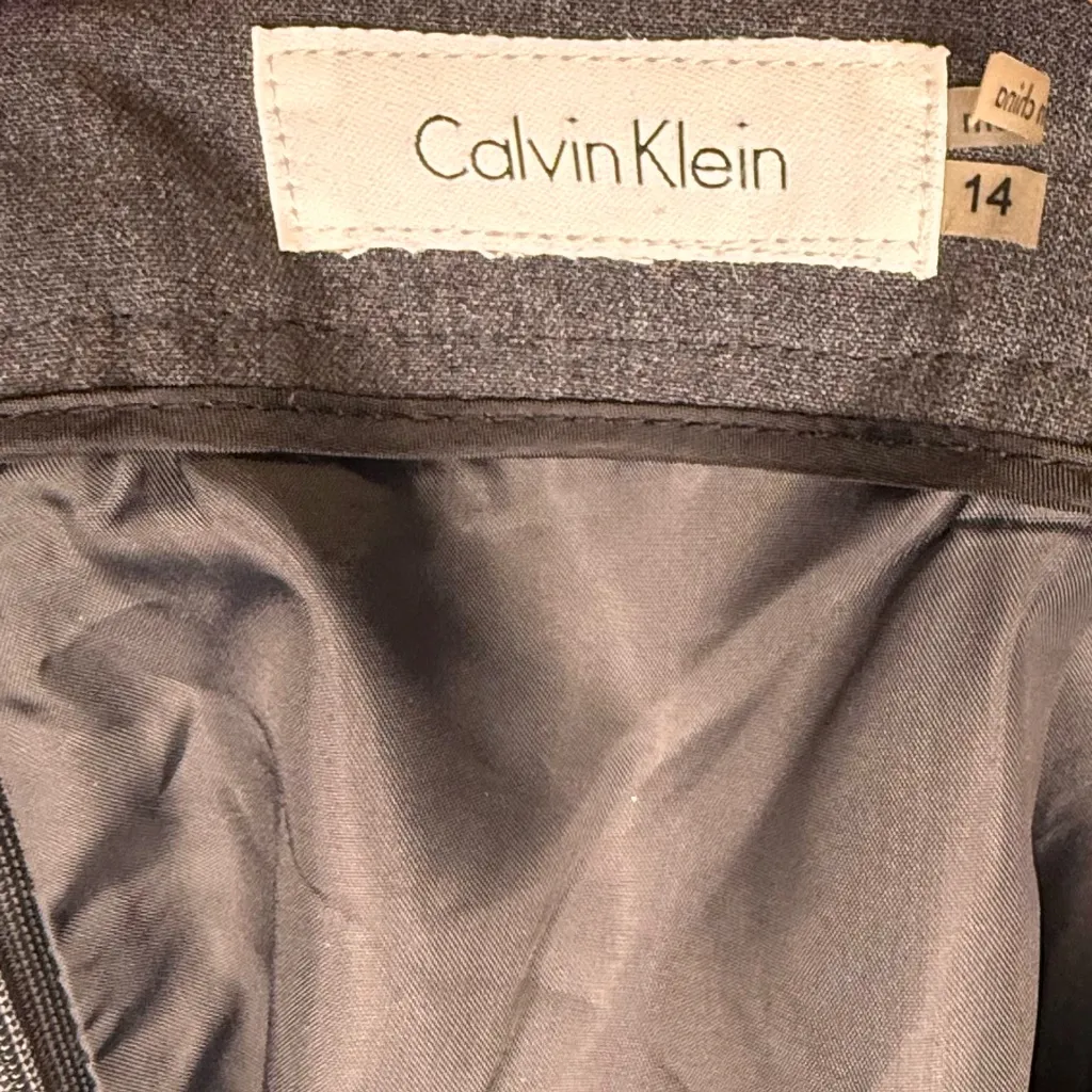 Calvin Klein Charcoal Pencil Skirt - Image 6