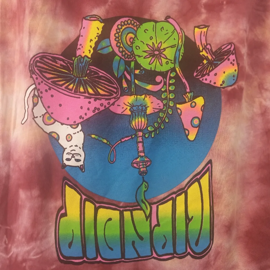 Ripndip L Tie-Dye Long Sleeve Shirt in Pink n Orange - Image 3