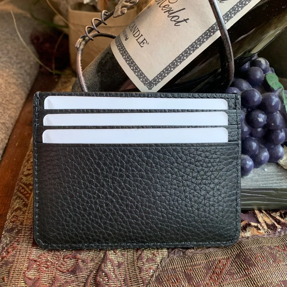 Authentic KATE SPADE Leather glitter logo card case - Image 5