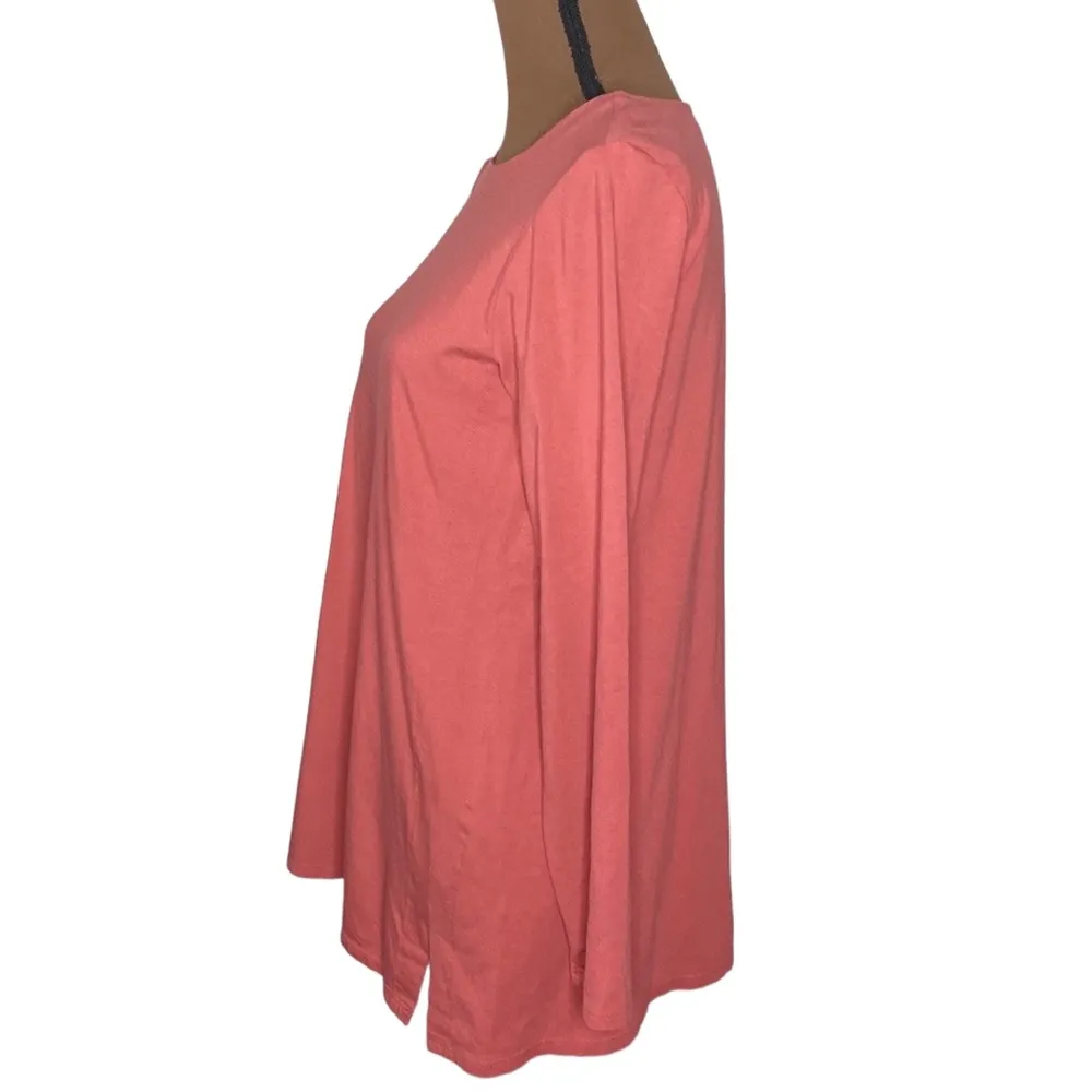 J Jill salmon orange luxe supima forward seam tunic size S - Image 4