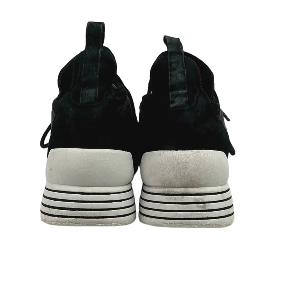 Kendall & Kylie Braydin 3 Black Mid Top Hidden Wedge Platform Sneakers Shoes 8.5 - Image 3