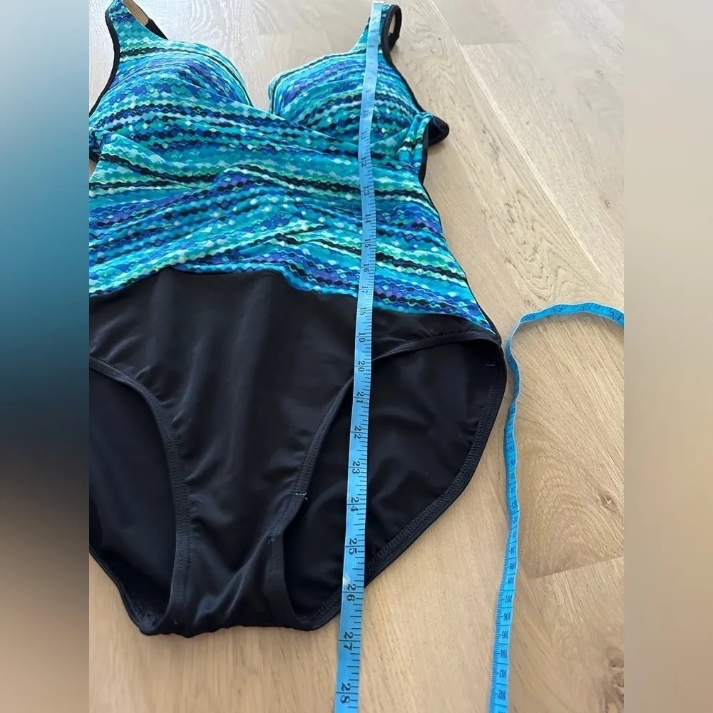 Miraclesuit Night Lights Layered Escape Underwire One Piece Swimsuit size 12 - Image 8