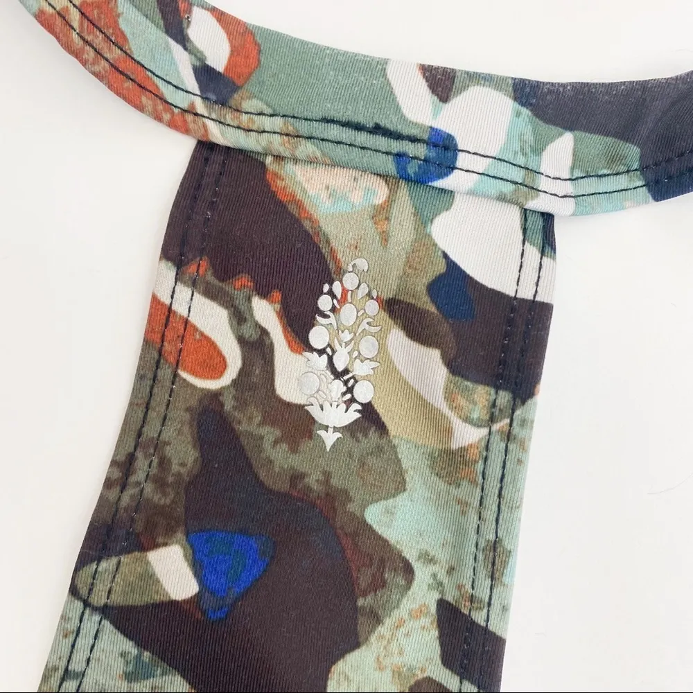 Free People Movement Daybreak Active Athletic Sports Bra: Abstract Camo Print - Image 11