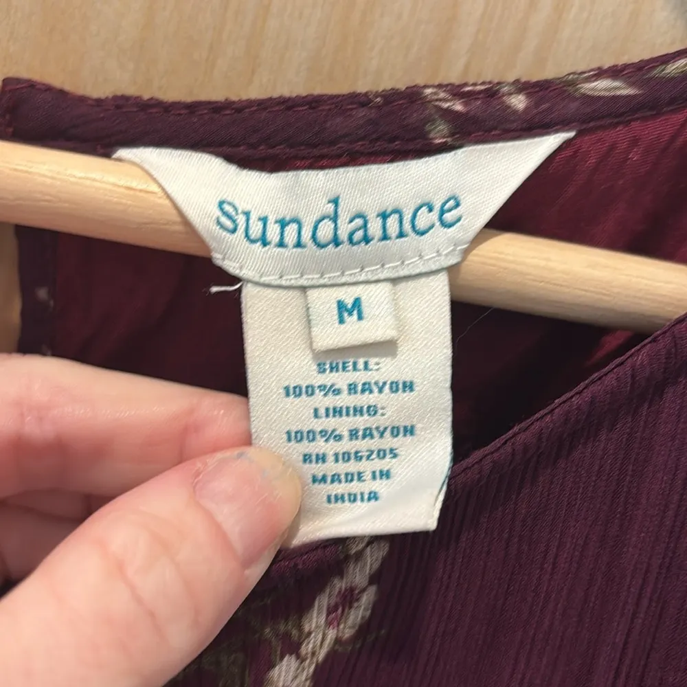 Sundance Dress Vandenburg Floral Bell Sleeve Size Medium - Image 6