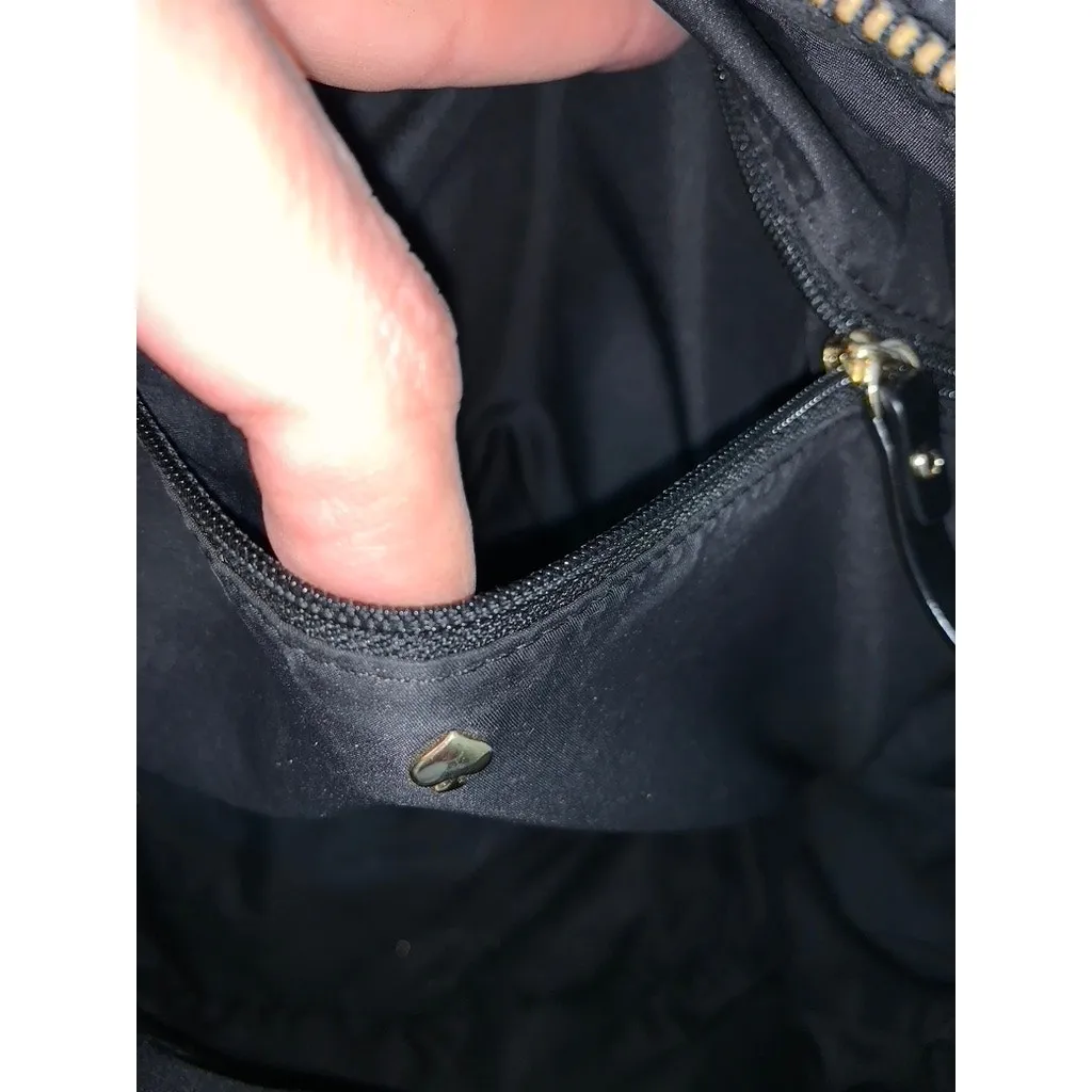 Kate Spade Quilted Nylon Backpack Black Adjustable Straps Women's Bag‎ - Image 14