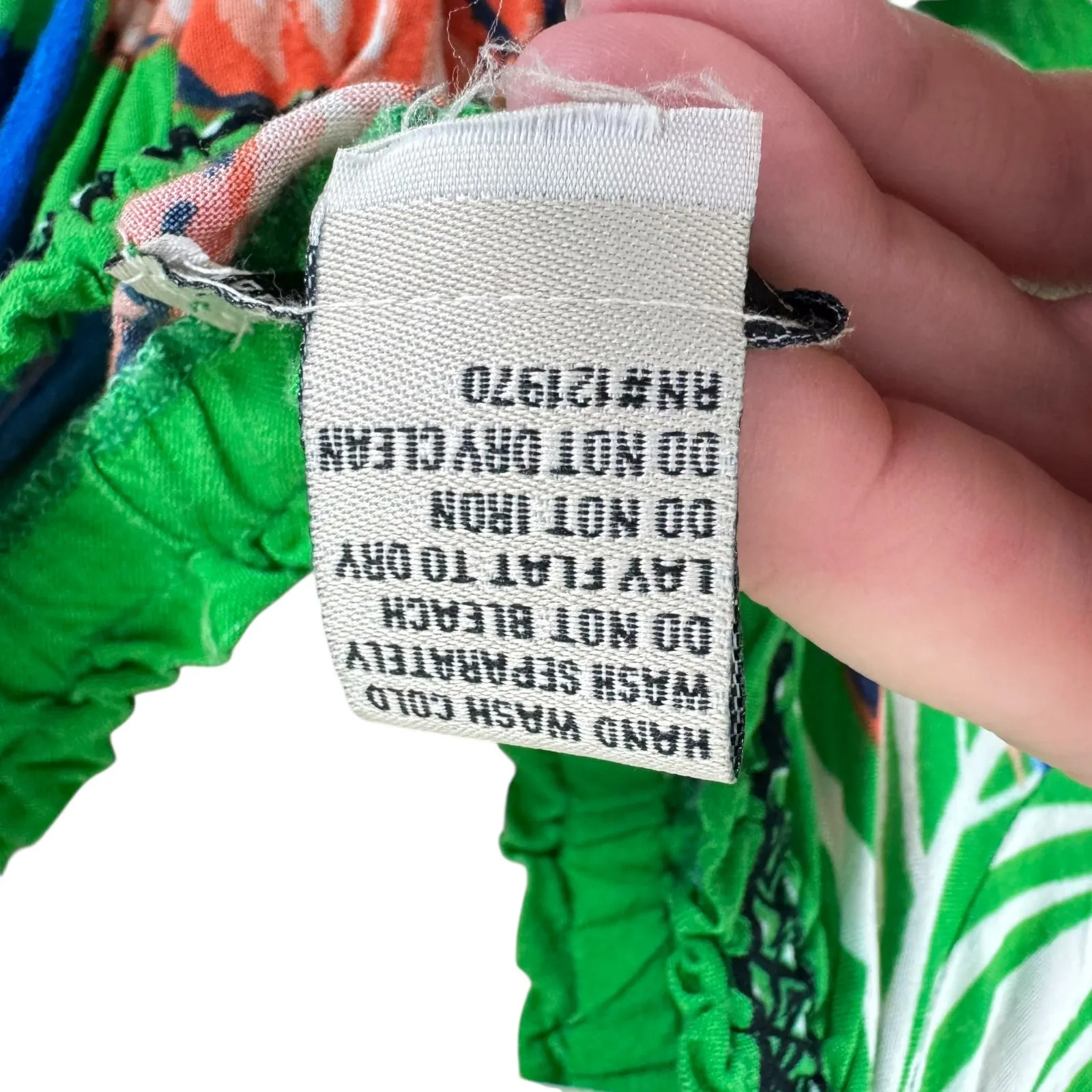 Free Market By Flying Tomato Green Floral Off Shoulder Lightweight Rayon Dress M Size M - Image 4