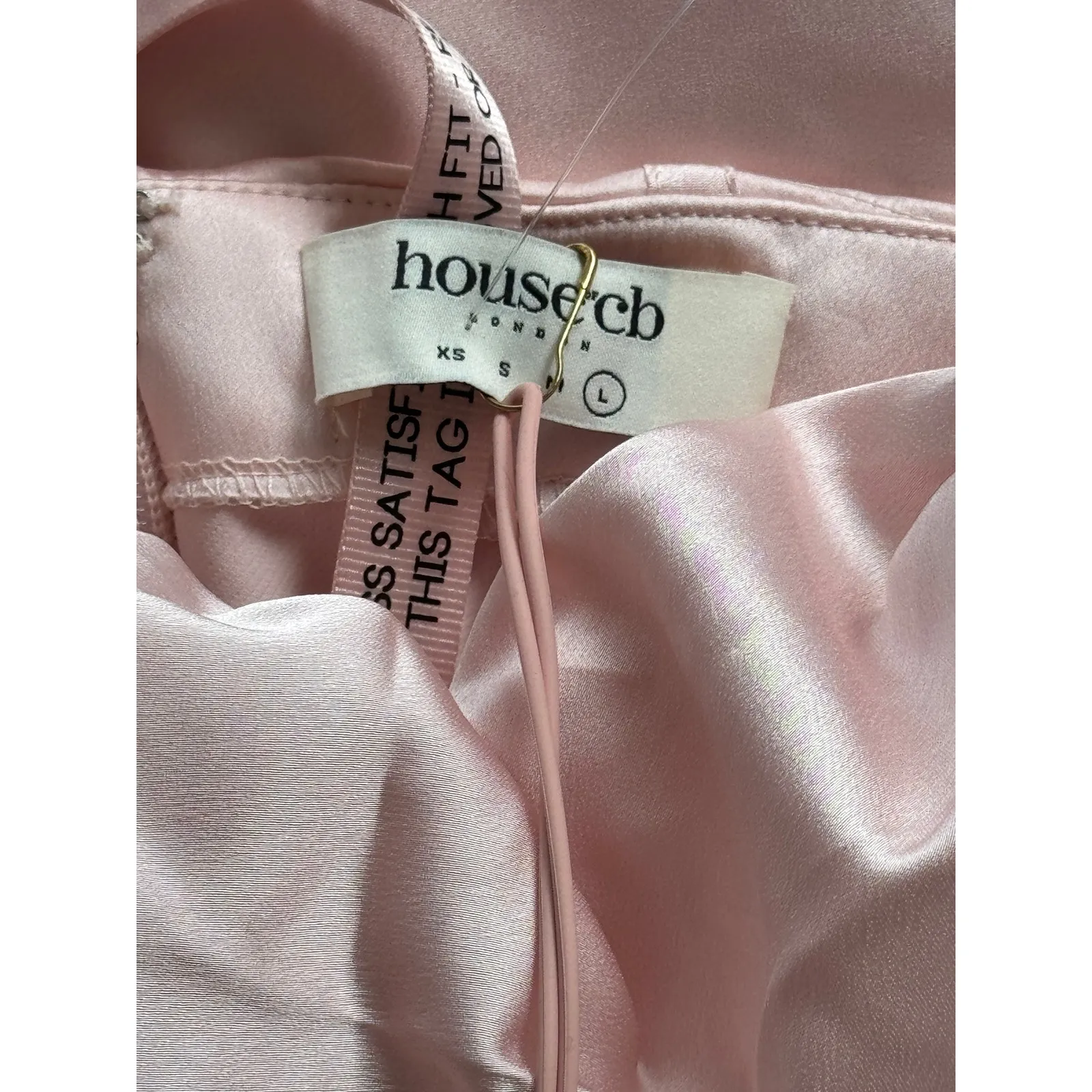 House of CB Charmaine Maxi‎ Dress Blush Pink Size Large NWT - Image 7