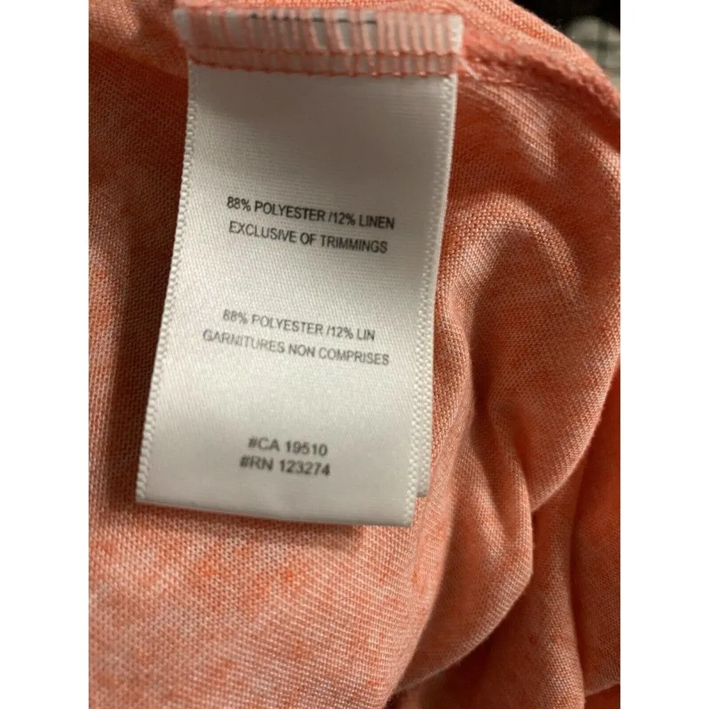 Lole Sea Dress Coral Sleeveless Linen Blend - Image 6