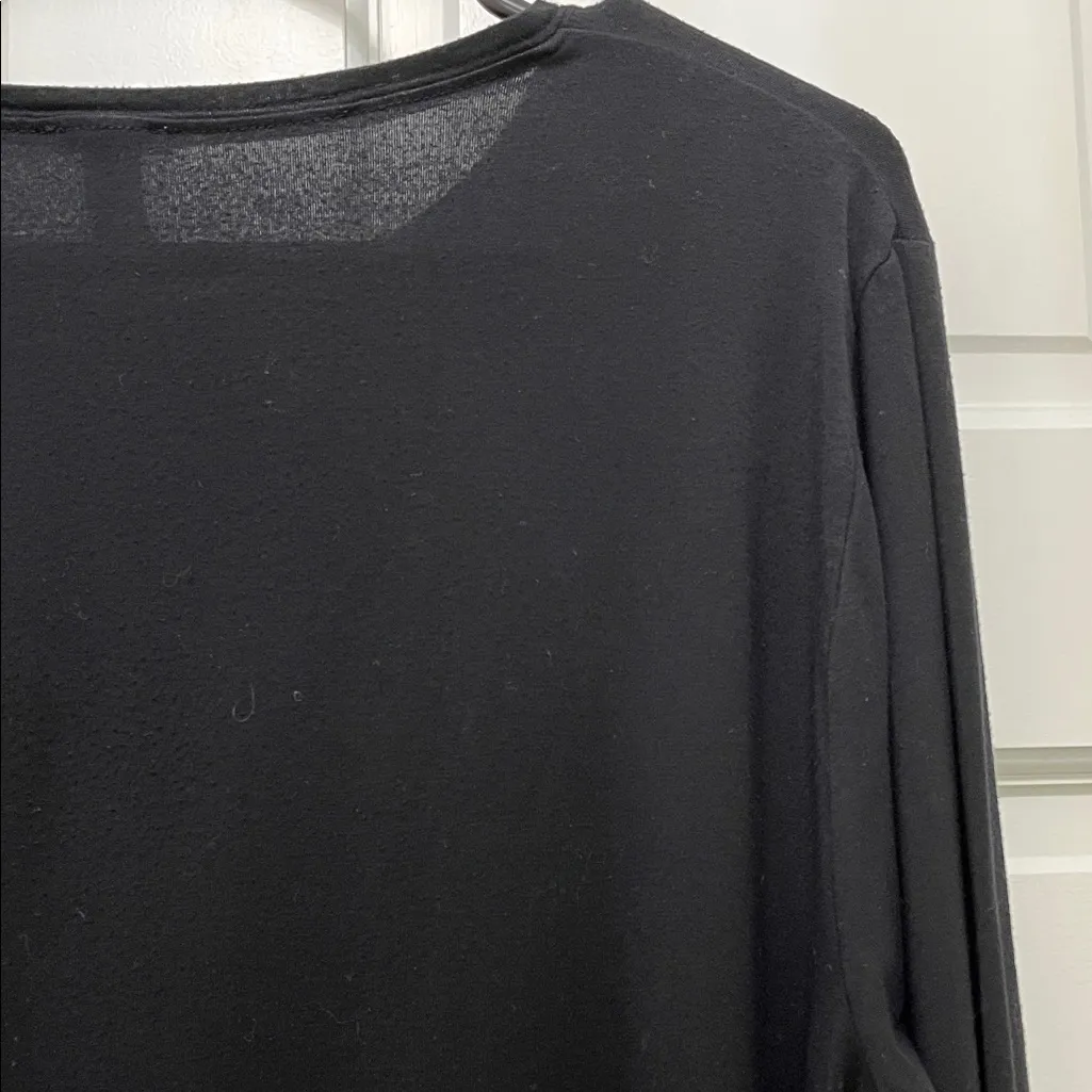 J. Crew Black Label Black Long Sleeve Stretchy Shirt - Size XL - Image 12