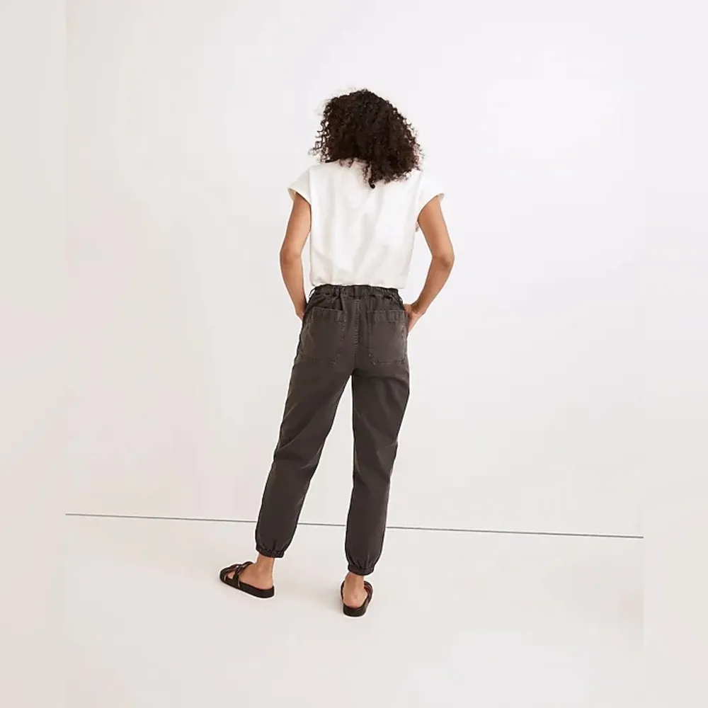 NWT Madewell Griff Pull-On Tapered Fatigue Grey Cargo Pants Size 25 - Image 4