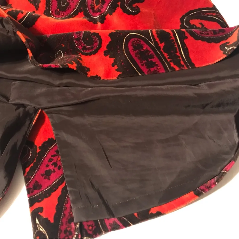 Talbots woman velvet above-knee pencil skirt paisley plus size 22WP - Image 8