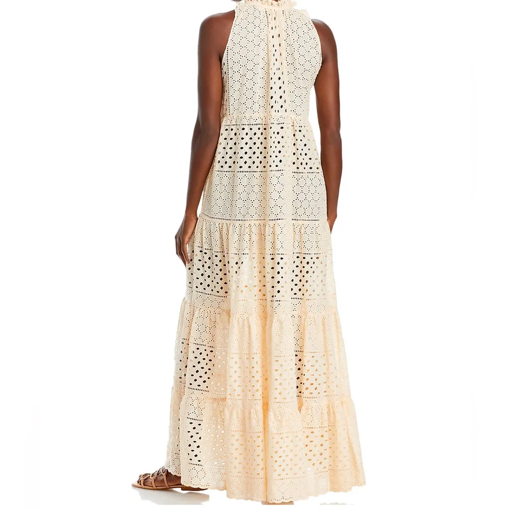 Charina Sarte Persephone Maxi Dress in Blush, Size L, New w/Tag Orange Size L - Image 3