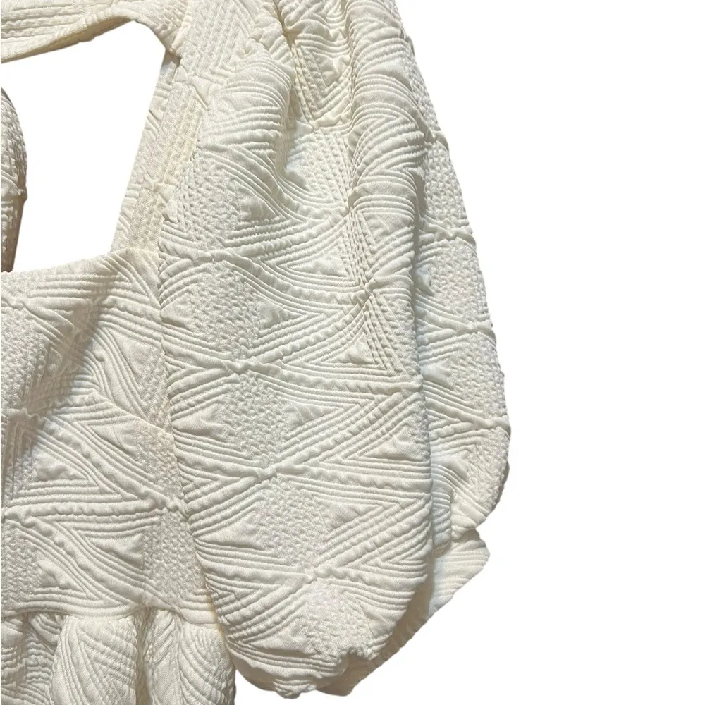 Free People Violet Mini Ivory Dress Size Small - Image 10