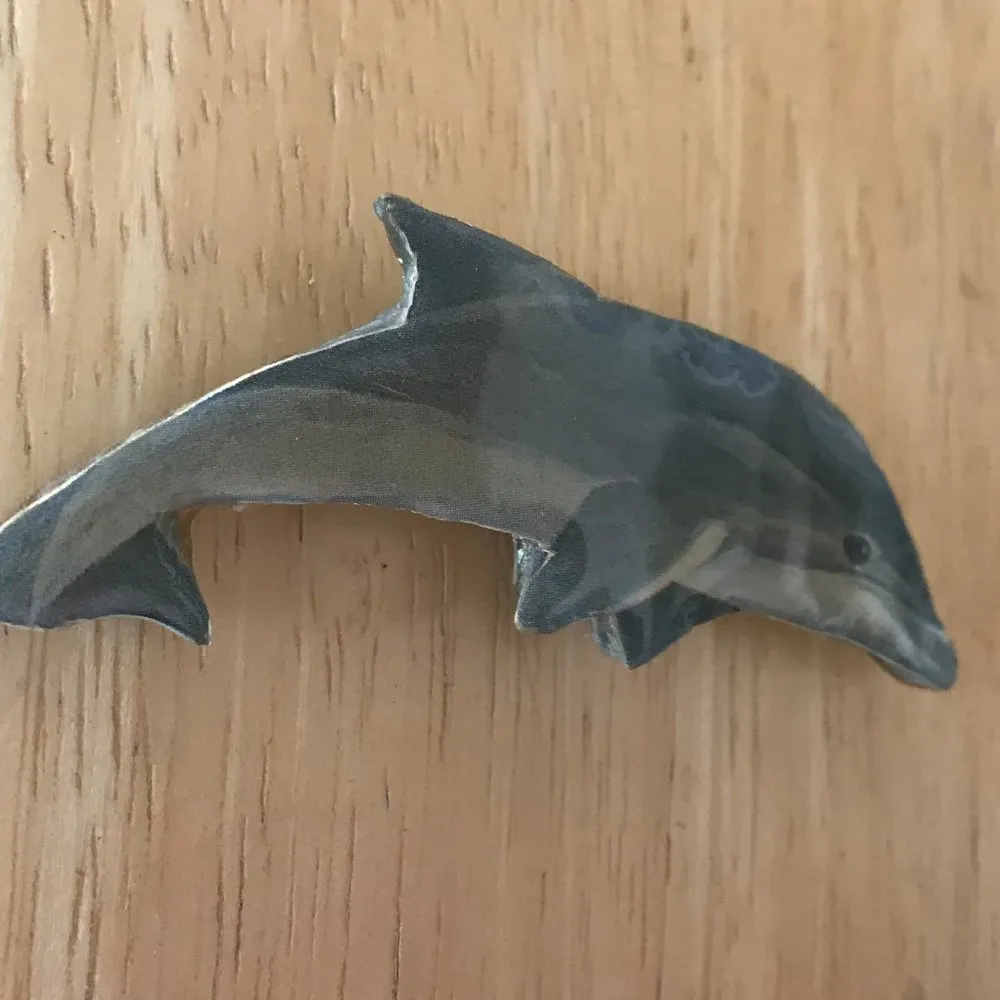 Dolphin Pin Brooch Handmade Vintage Beach Cruise - Image 3