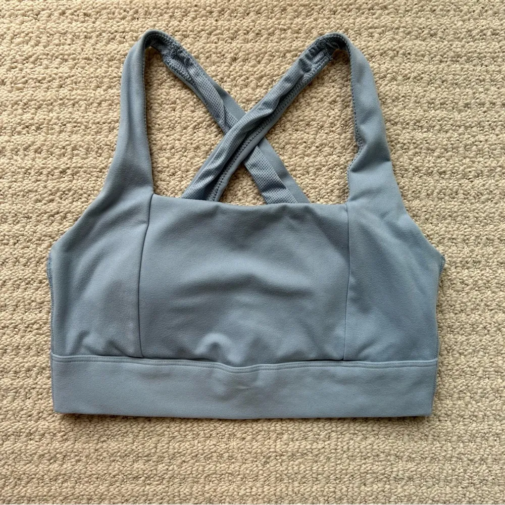 All in Motion Blue Sports Bra - Image 4