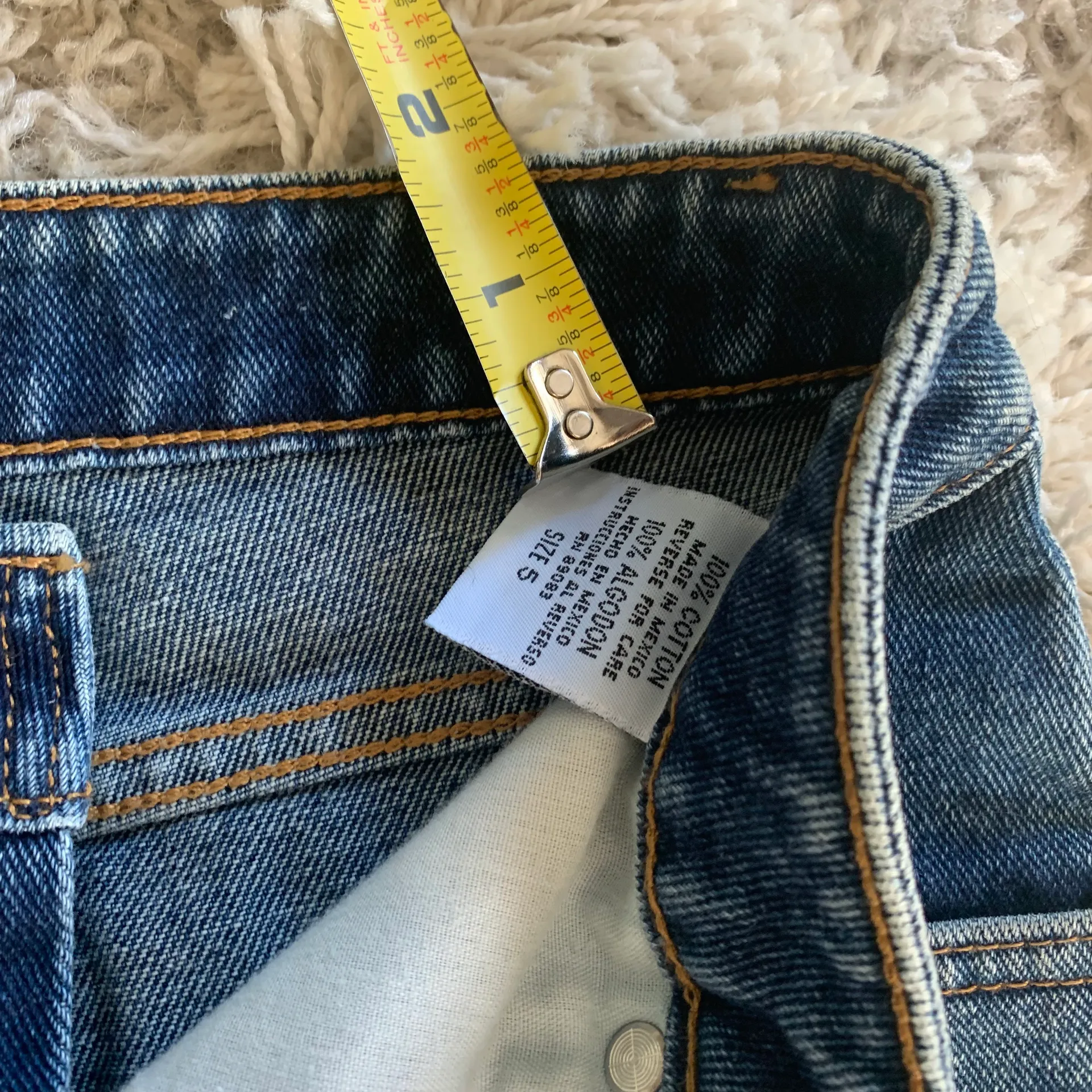 Vintage Y2K Early 2000s Medium Wash . Denim Skirt LEI Skirt - Image 6