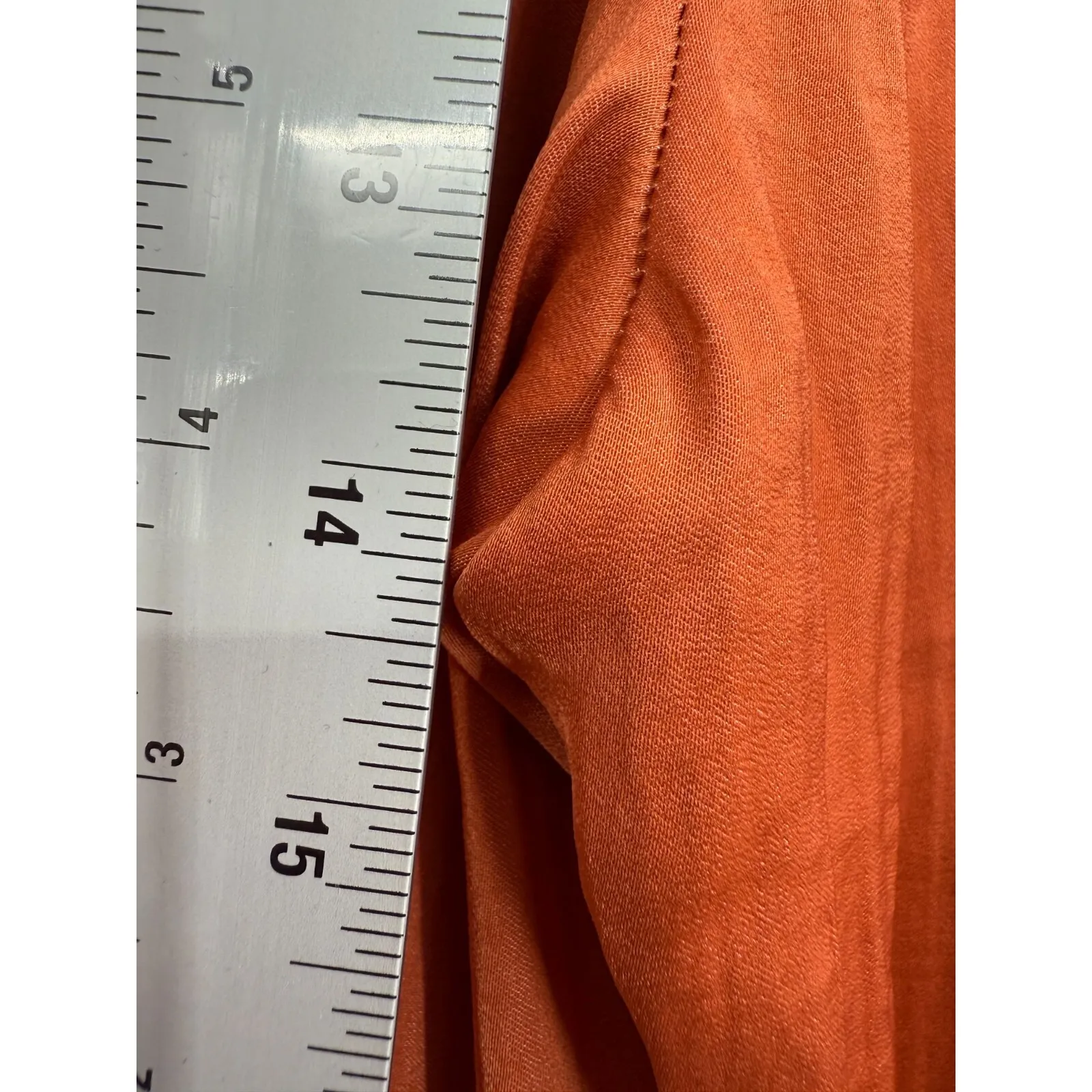 Joie Pants Womens Pull On Drawstring Wide Leg‎ Orange Boho Beach Size Medium - Image 9